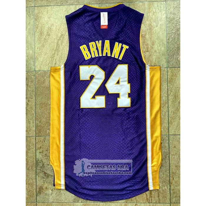 Camiseta Los Angeles Lakers Kobe Bryant Segunda Mitchell & Ness Violeta
